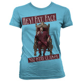 Billede af Anchorman, Anchorman: Hey! Fat Face T-shirt (Kvinder)