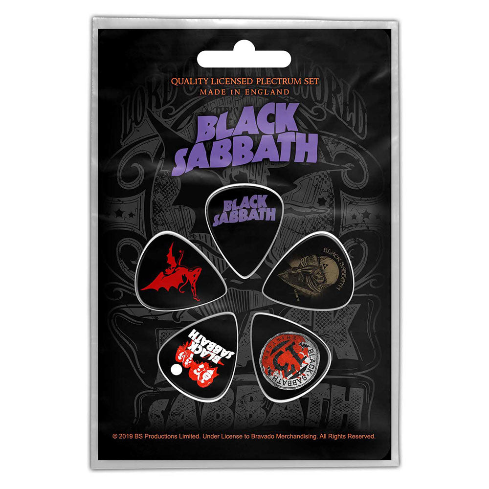 Billede af Black Sabbath Purple Logo Plektre