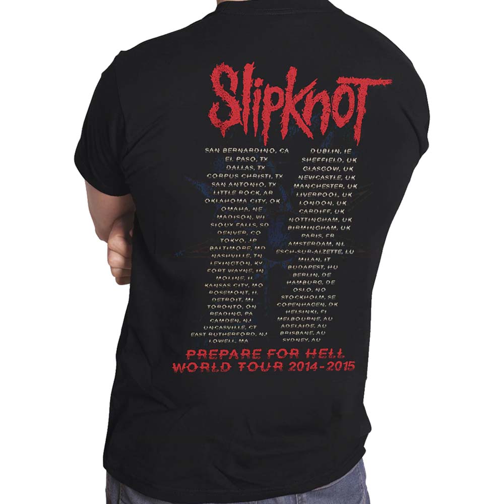 Billede af Slipknot Prepare for Hell 2014-2015 Tour T-shirt BACK