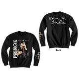 Prince: Welcome 2 America Guitar Sweatshirt (Back Print)