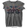 Billede af Queen Vintage Union Jack T-shirt til kvinder