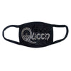 Queen: White Retro Logo Face Mask