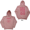 Ramones: Pink Hey Ho Seal Pullover Hoodie (Back Print)