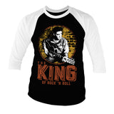 Billede af Elvis Presley, Elvis Presley: The King Of Rock 'n Roll Raglan 3/4 Sleeve T-Shirt