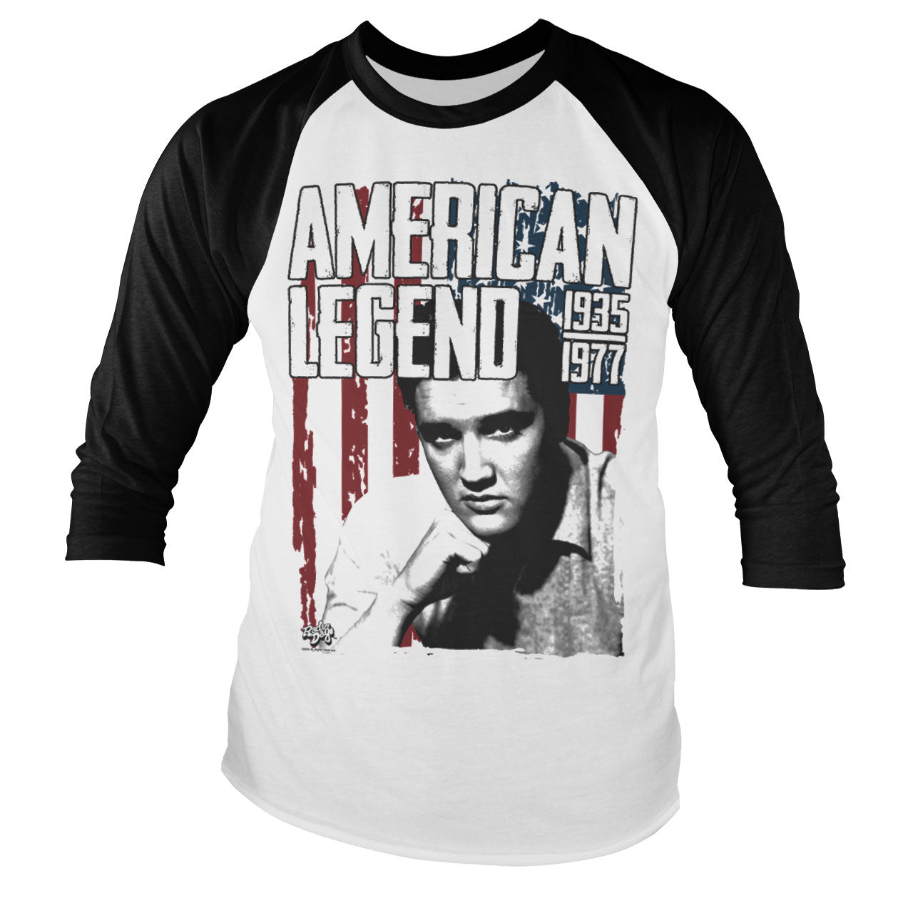 Billede af Elvis Presley, Elvis Presley: American Legend Raglan 3/4 Sleeve T-Shirt