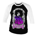 Billede af Jimi Hendrix, Jimi Hendrix: Purple Haze World Tour 3/4-ærmet Raglan T-Shirt