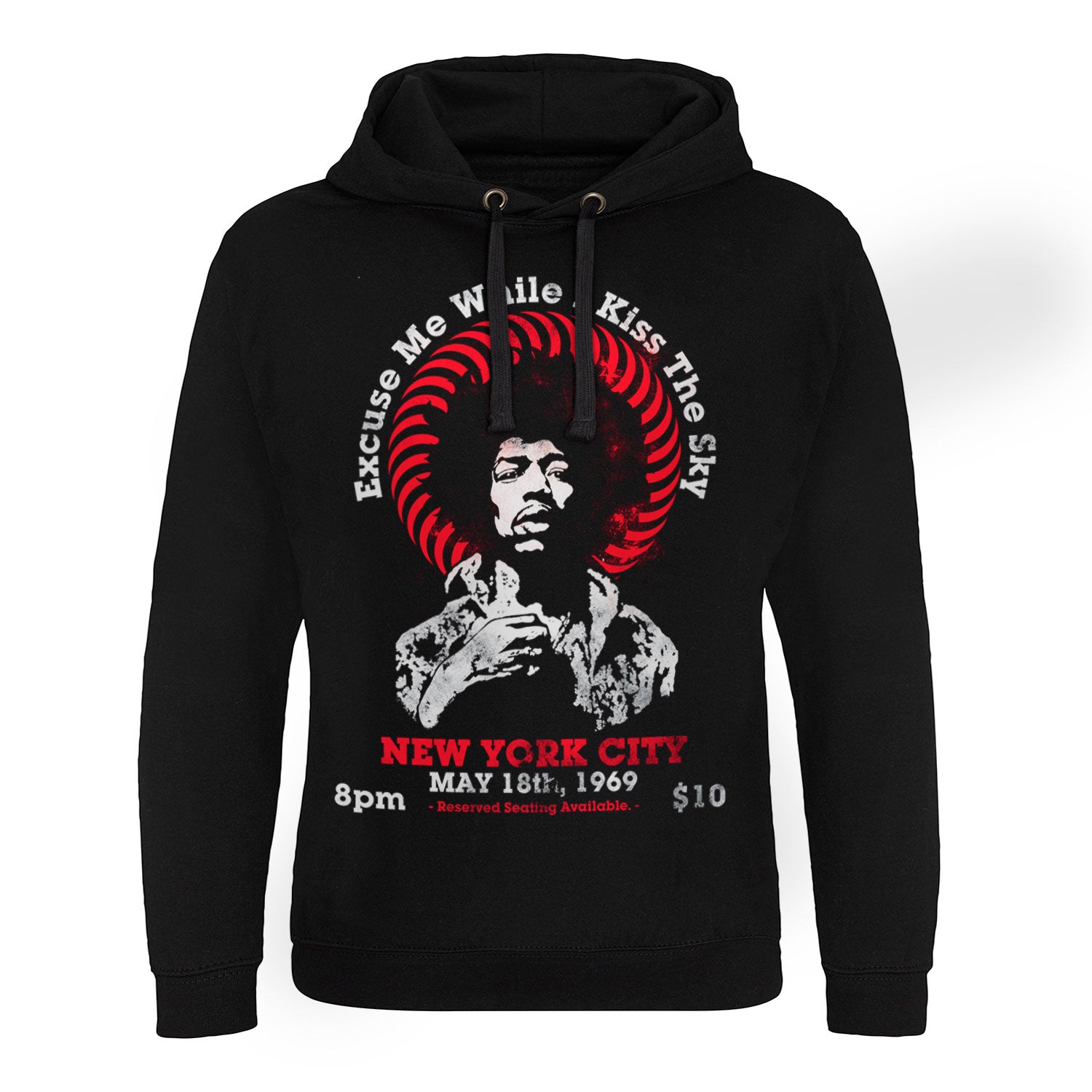 Billede af Jimi Hendrix, Jimi Hendrix: Live In New York Epic Hoodie