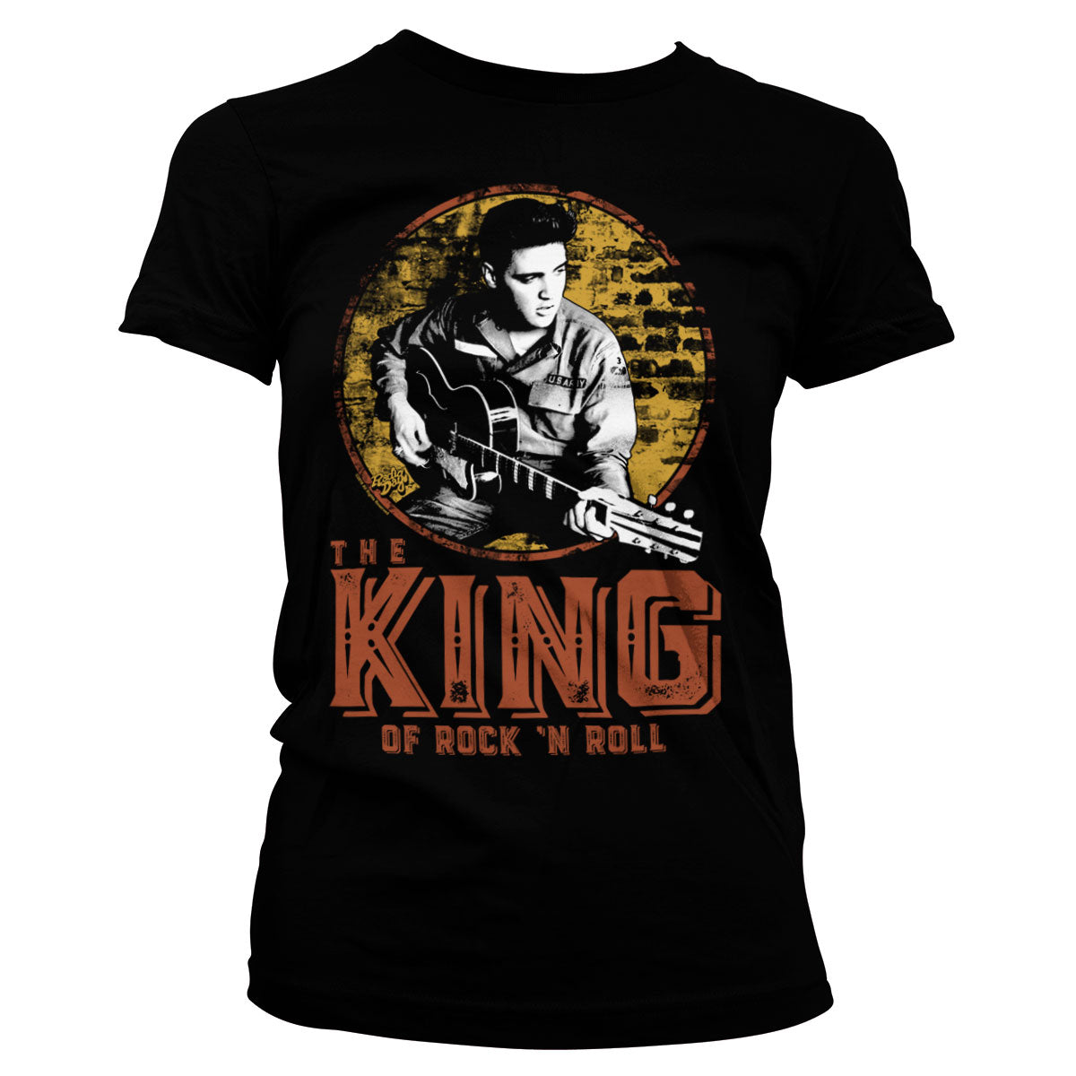 Billede af Elvis Presley, Elvis Presley: The King Of Rock 'n Roll T-Shirt (Kvinder)