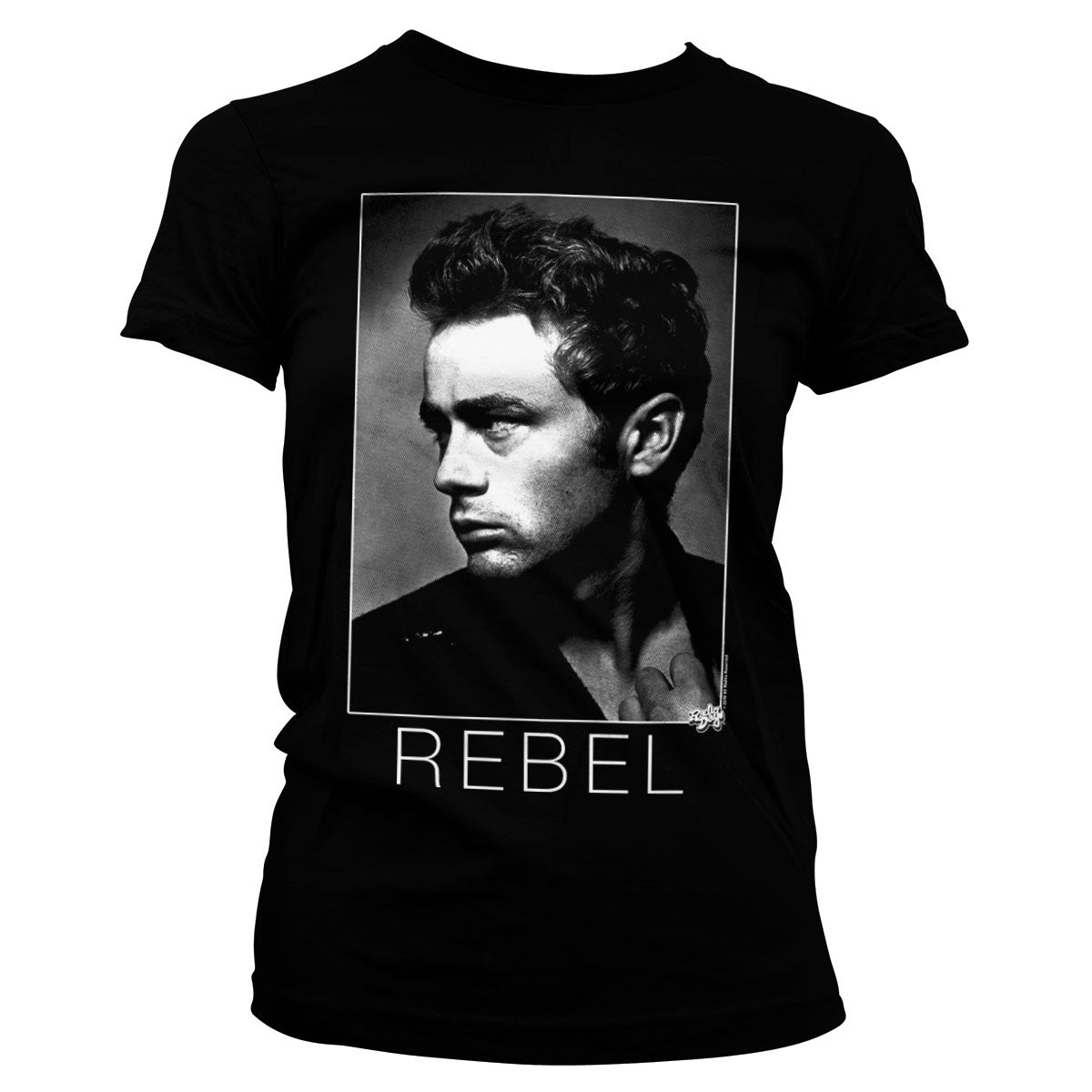 Billede af James Dean, James Dean: BW Rebel T-Shirt (Kvinder)