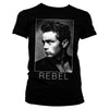 Billede af James Dean, James Dean: BW Rebel T-Shirt (Kvinder)