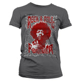 Billede af Jimi Hendrix, Jimi Hendrix: Rock 'n Roll Forever T-Shirt (Kvinder)