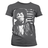Billede af Jimi Hendrix, Jimi Hendrix: Distressed T-Shirt (Kvinder)