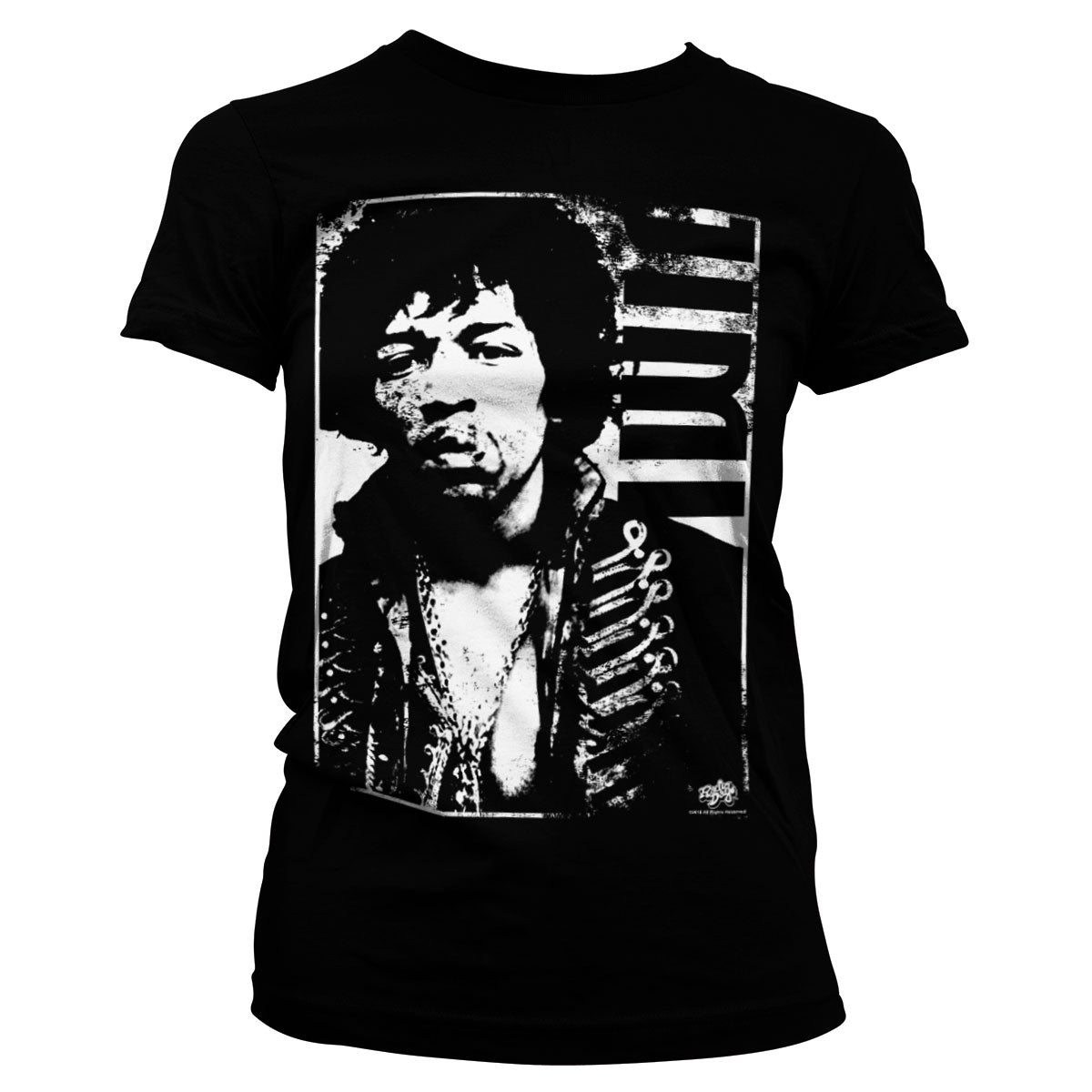 Billede af Jimi Hendrix, Jimi Hendrix: Distressed T-Shirt (Kvinder)