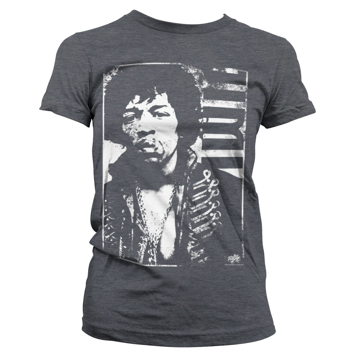 Billede af Jimi Hendrix, Jimi Hendrix: Distressed T-Shirt (Kvinder)