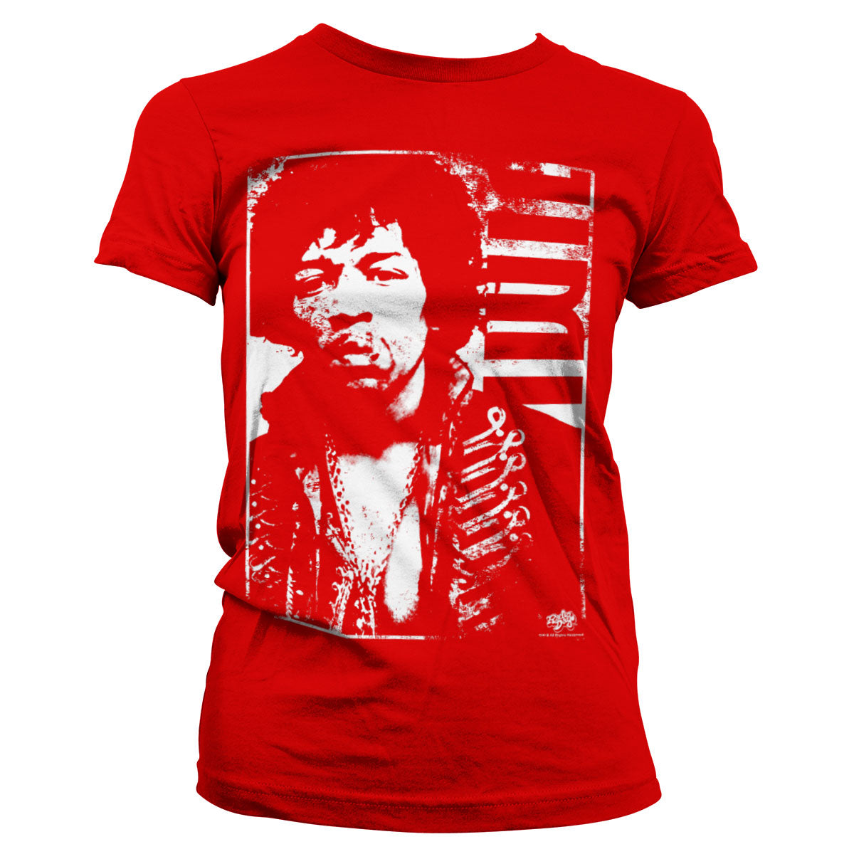 Billede af Jimi Hendrix, Jimi Hendrix: Distressed T-Shirt (Kvinder)