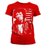 Billede af Jimi Hendrix, Jimi Hendrix: Distressed T-Shirt (Kvinder)