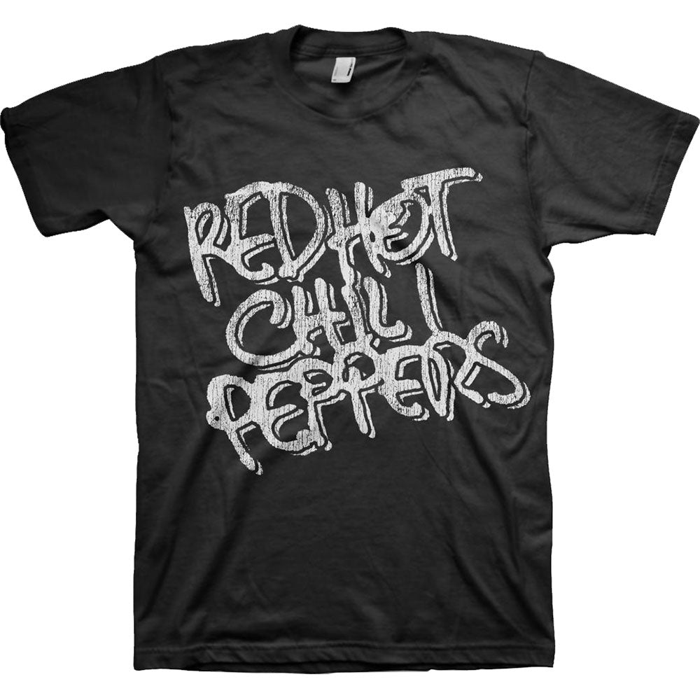 Red Hot Chili Peppers, Black & White Logo T-shirt