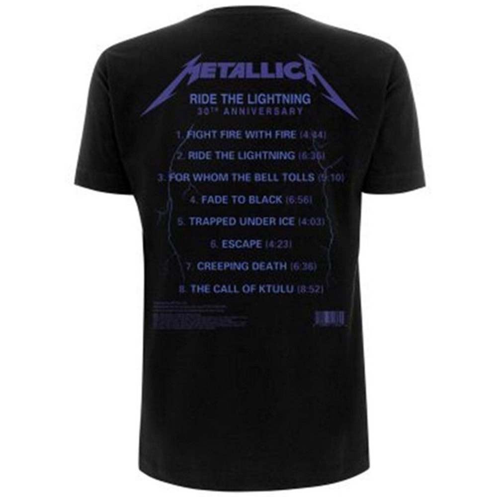 Ride The Lightning Tracks T-shirt back