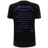 Ride The Lightning Tracks T-shirt back