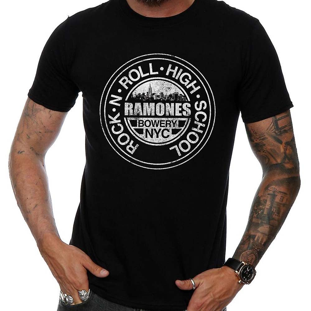 Billede af Ramones Rock 'n Roll High School, Bowery, NYC T-shirt