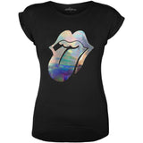 Billede af The Rolling Stones Foil Tongue T-shirt til kvinder