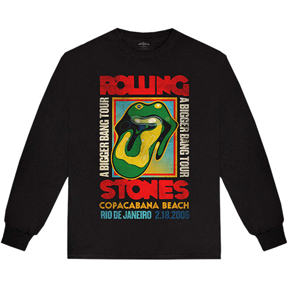 The Rolling Stones: Copacabana Beach Long Sleeved T-Shirt
