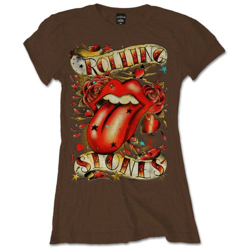 Billede af The Rolling Stones Tongue & Stars T-shirt til kvinder