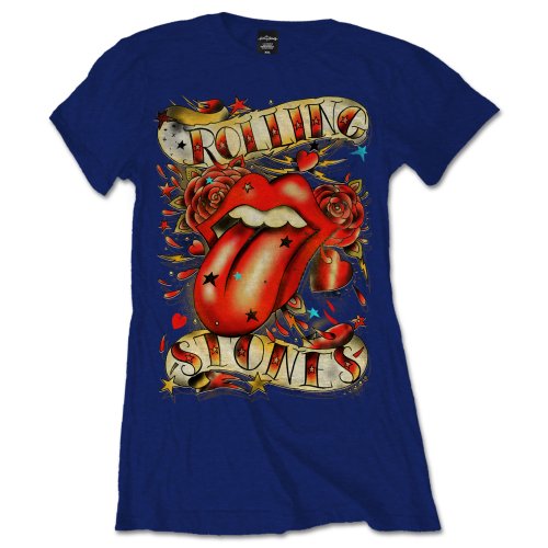 Billede af The Rolling Stones Tongue & Stars T-shirt til kvinder