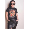 The Rolling Stones: Flaming Tattoo Tongue T-Shirt (Kvinder)