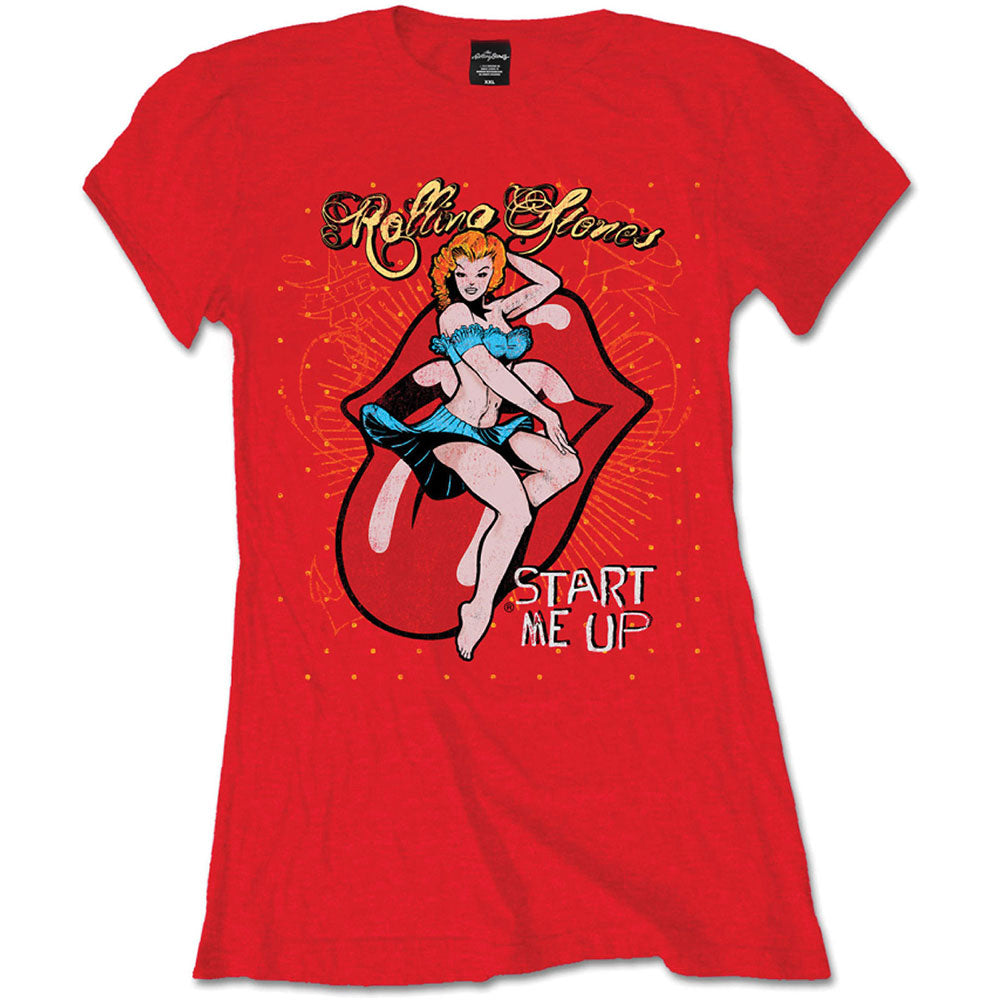 The Rolling Stones: Start me up T-Shirt (Kvinder)