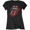 The Rolling Stones: Classic Tongue T-Shirt (Kvinder) (Diamante)