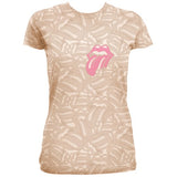 Billede af The Rolling Stones Tongues All Over T-shirt til kvinder