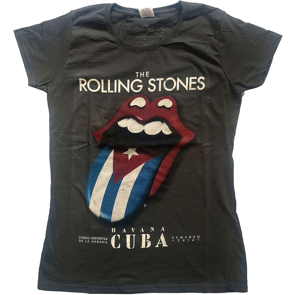 The Rolling Stones: Havana Cuba T-Shirt (Kvinder)