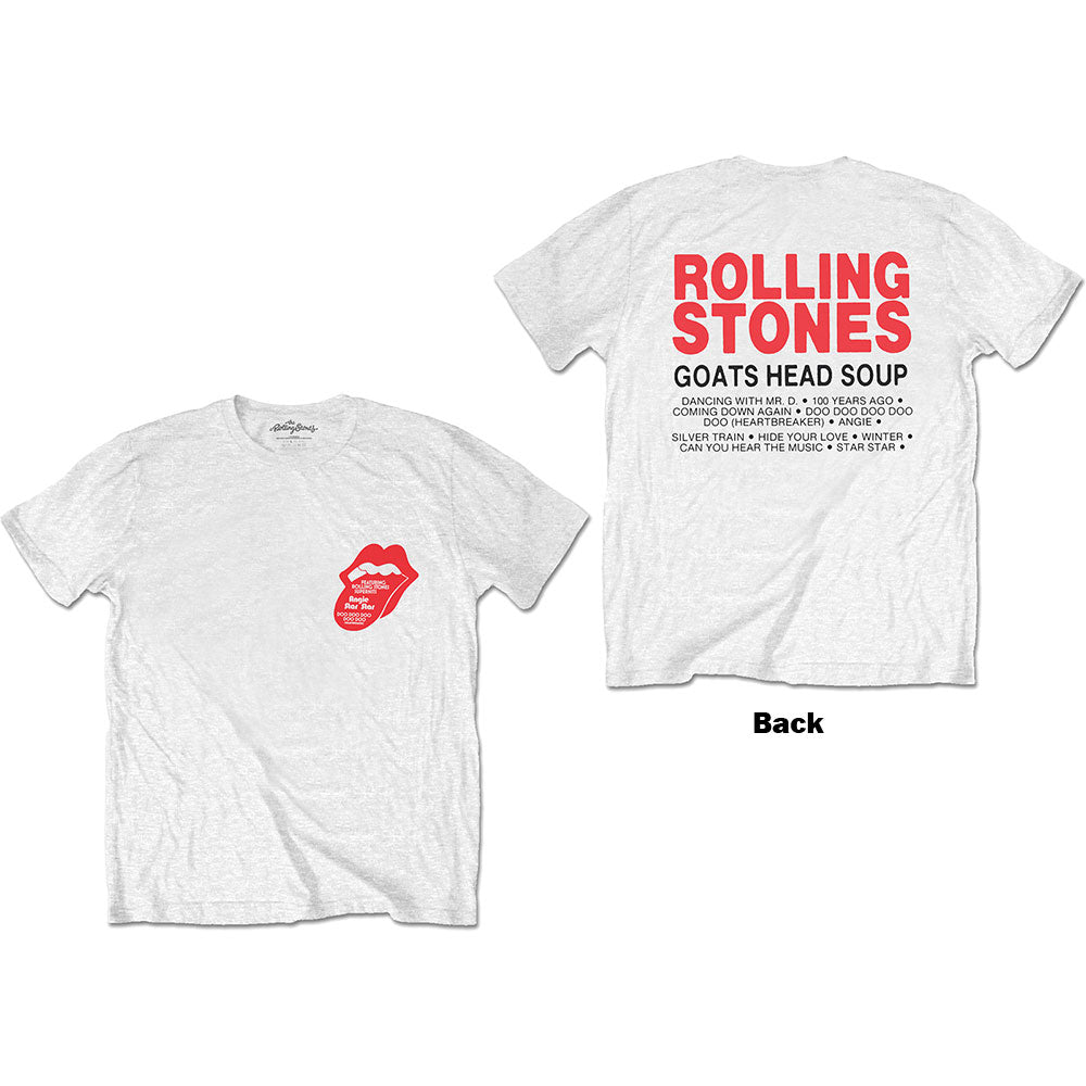 The Rolling Stones: Goat Head Soup Tracklist T-Shirt