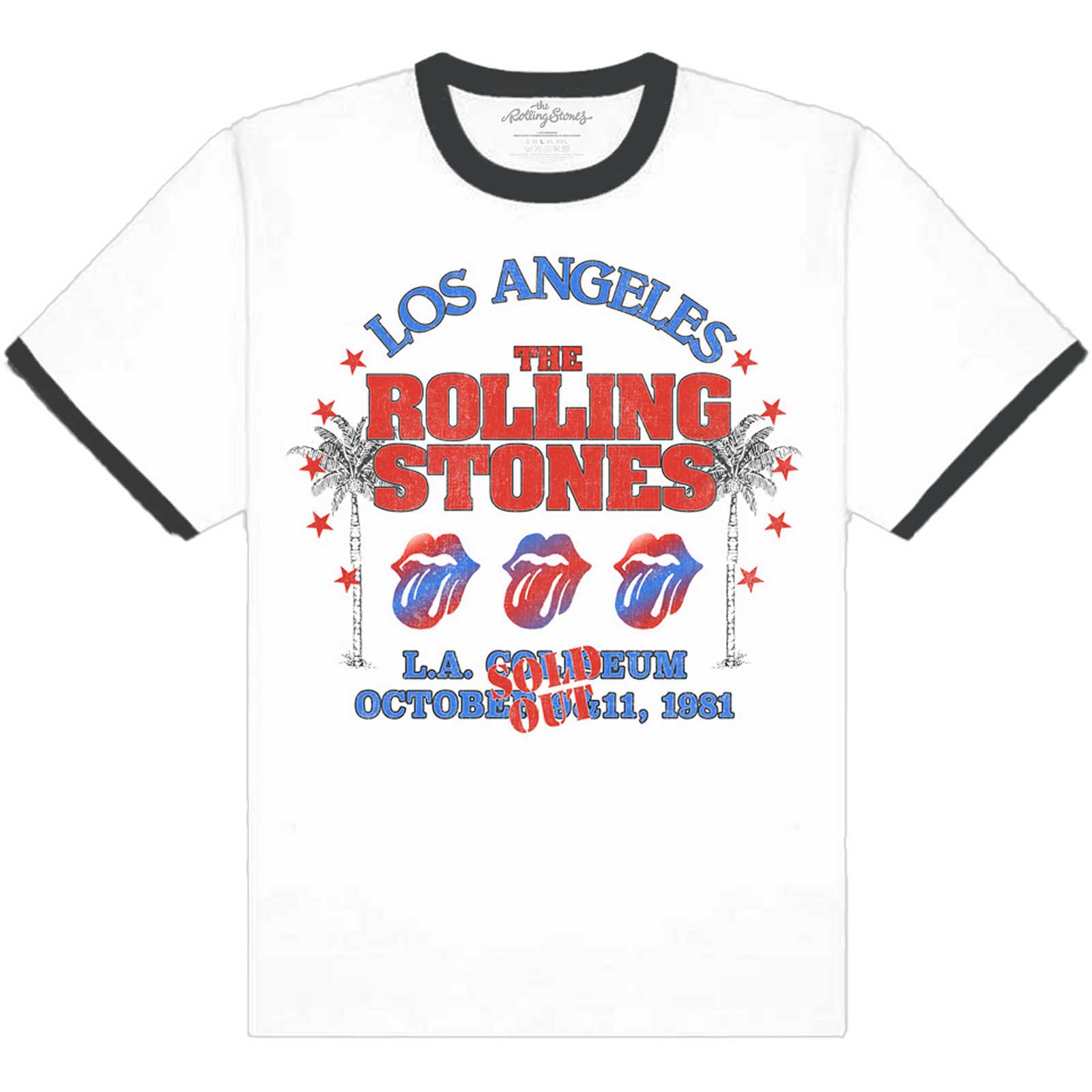 The Rolling Stones: American LA Tour Ringer T-Shirt