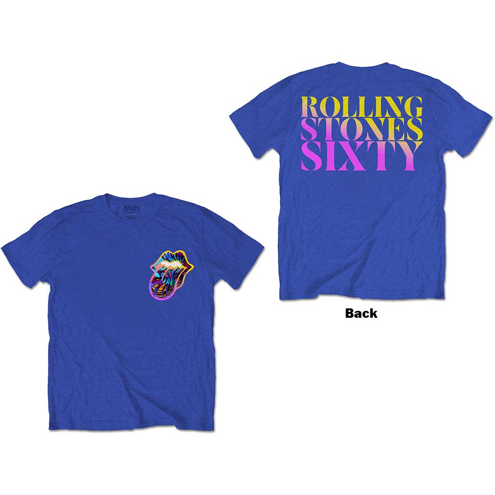 The Rolling Stones: Sixty Gradient Text T-Shirt