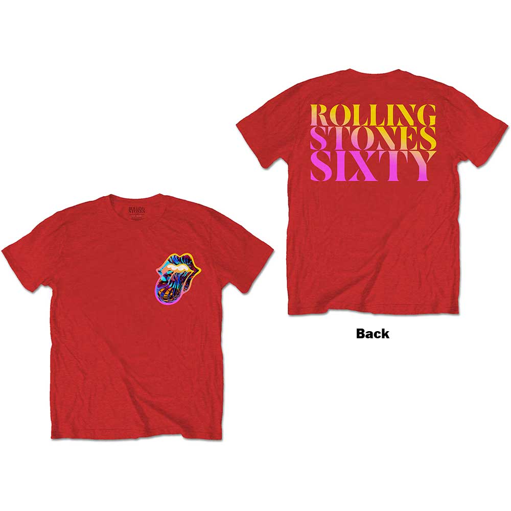 The Rolling Stones: Sixty Gradient Text T-Shirt