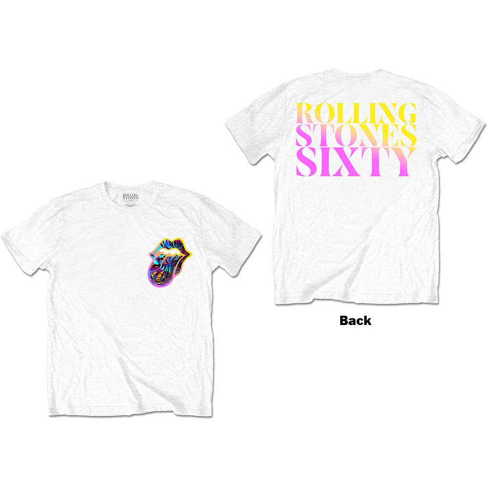 The Rolling Stones: Sixty Gradient Text T-Shirt