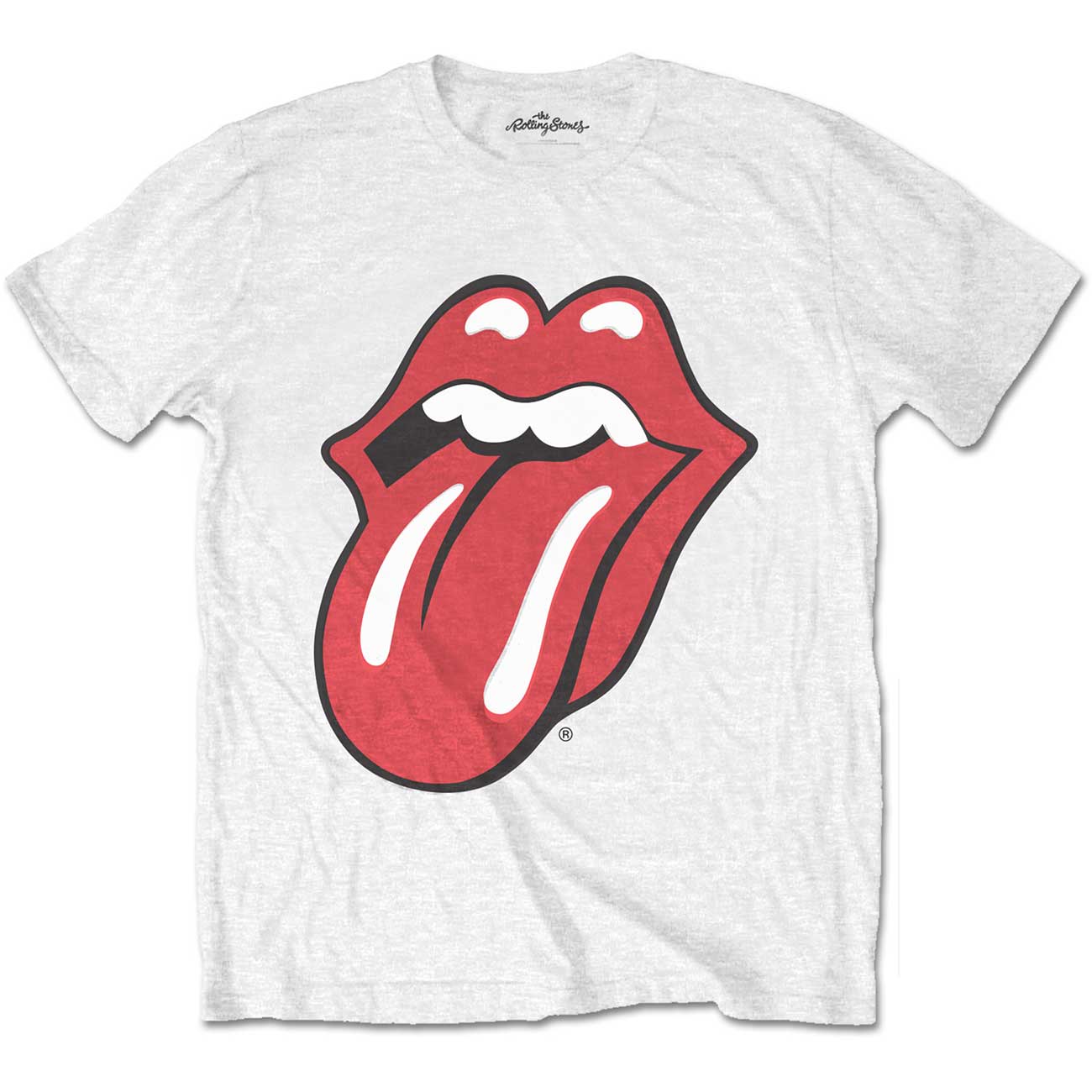 The Rolling Stones: Classic Tongue Hvid Unisex