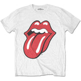The Rolling Stones: Classic Tongue Hvid Unisex
