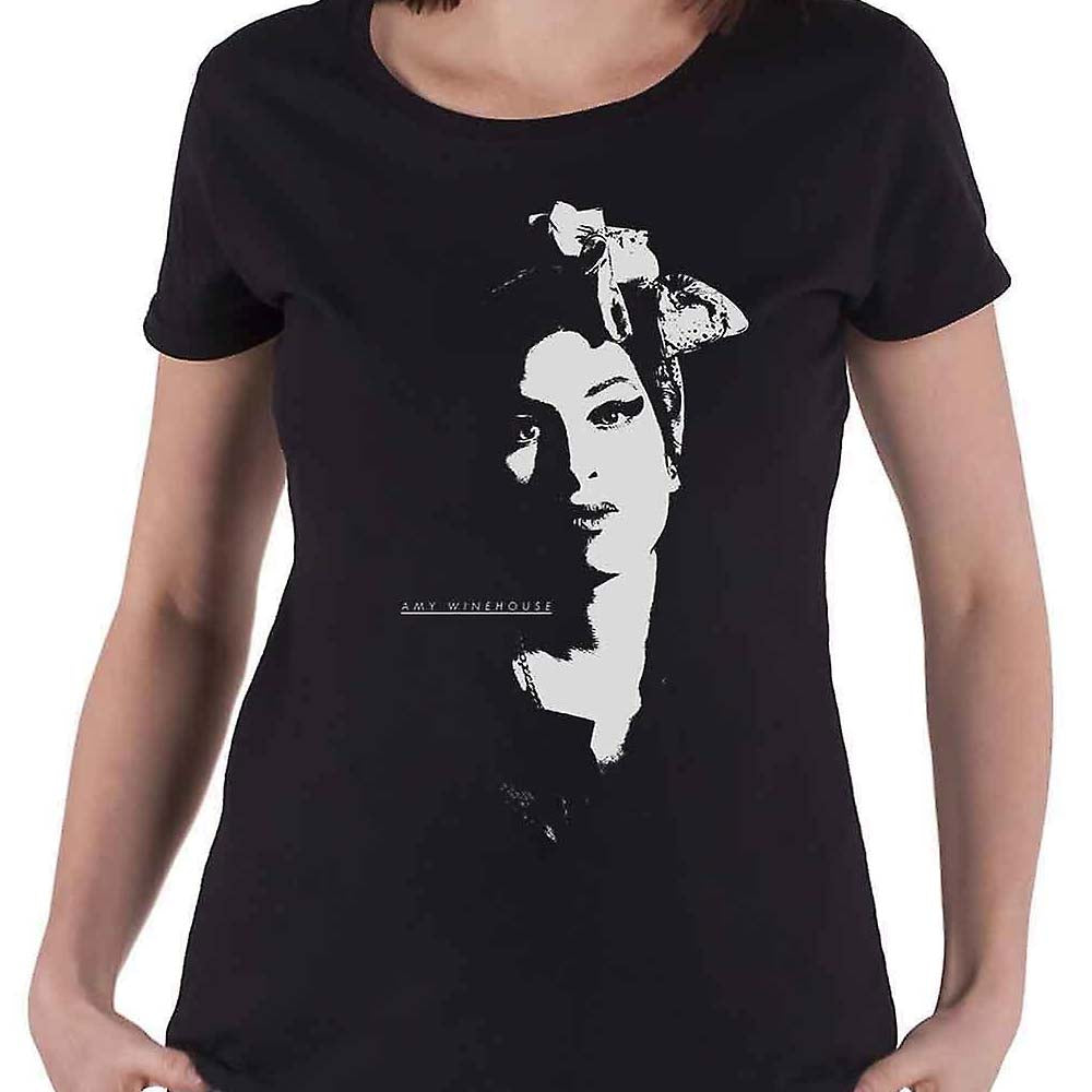 Billede af Amy Winehouse Scarf Portrait T-shirt til kvinder