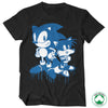 Billede af Sonic The Hedgehog: Sonic and Tails Sprayed Organic T-Shirt