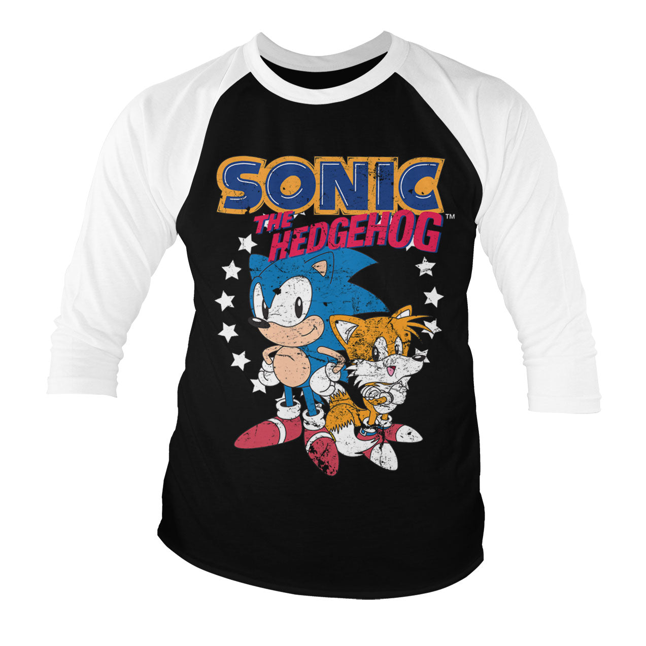 Billede af Sonic The Hedgehog: Sonic & Tails 3/4-ærmet Raglan T-Shirt