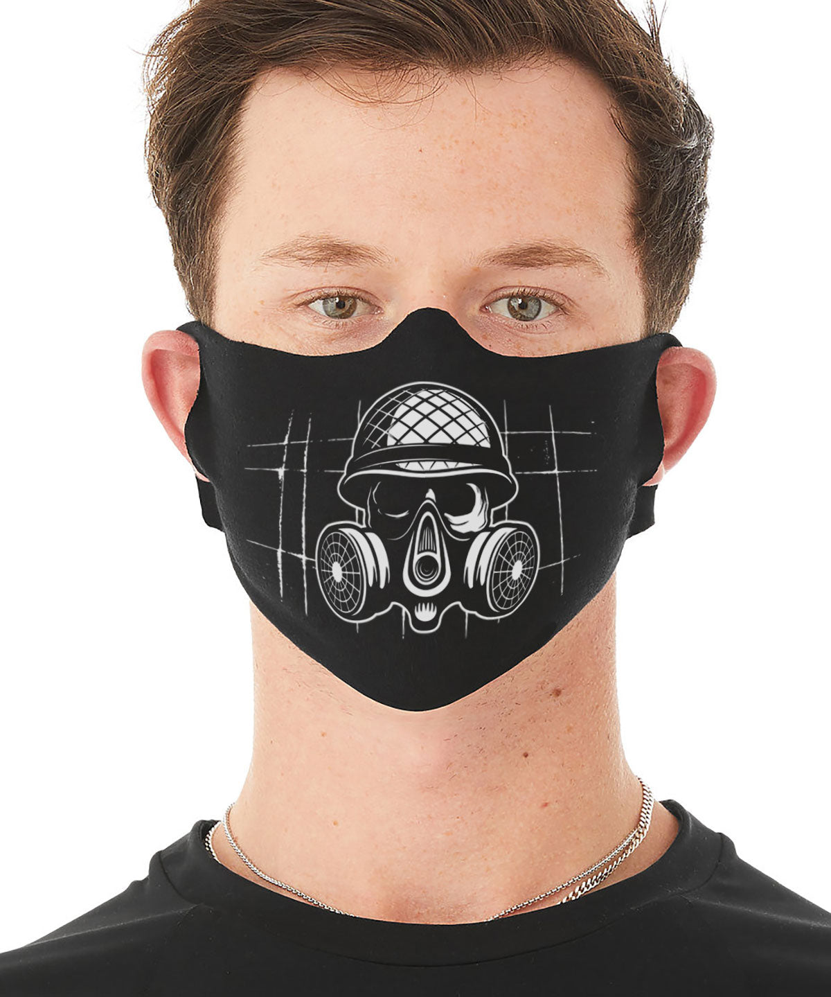 Billede af Sjove print, Military Skull Face Mask