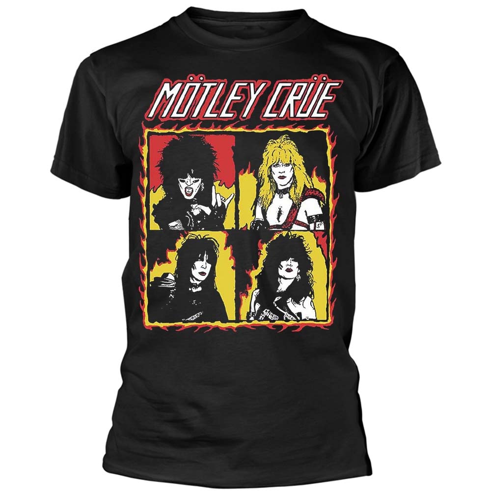 Billede af Motley Crue Shout at the Devil Flames T-shirt