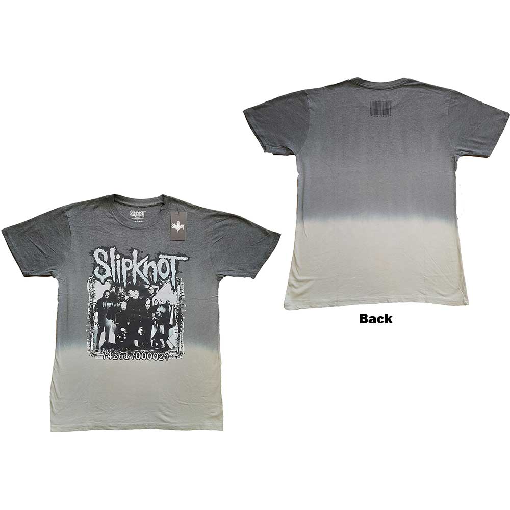 Slipknot: Barcode Photo T-Shirt (Dip-Dye)