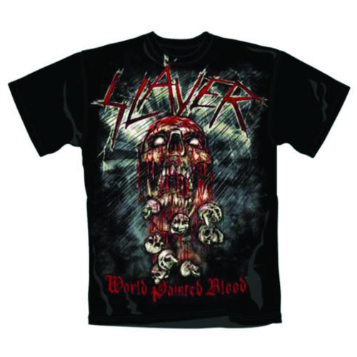 Billede af Slayer World Painted Blood Skull T-shirt
