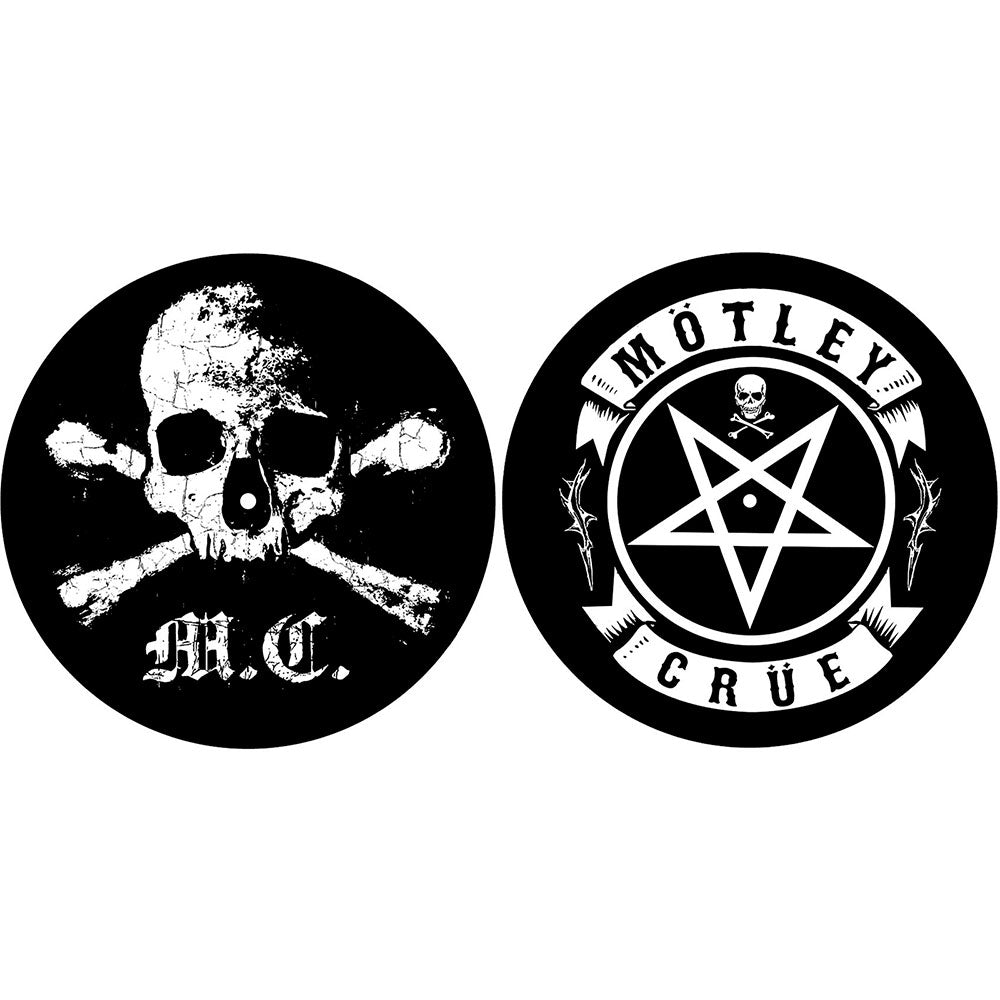 Motley Crue: Skull/Pentagram Turntable Slipmat Set