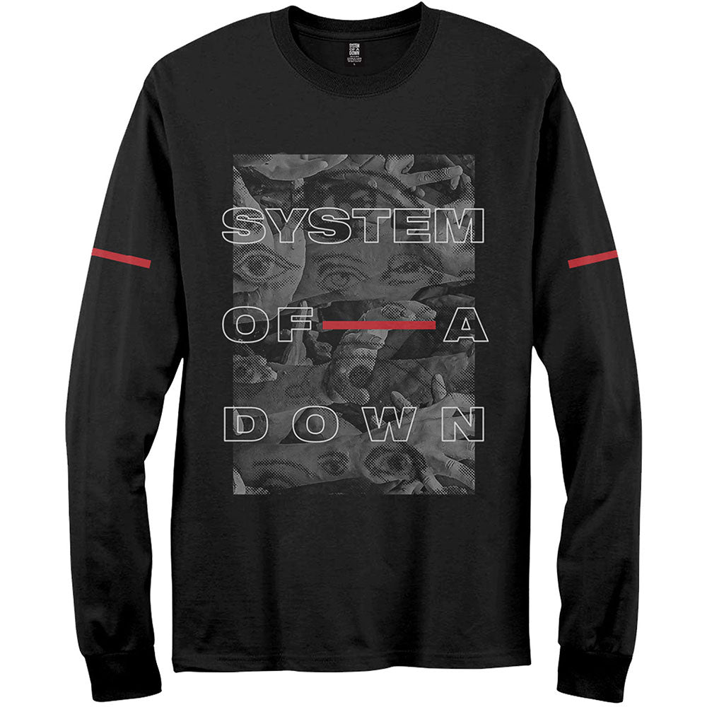 Billede af System Of A Down Eye Collage Langærmet t-shirt