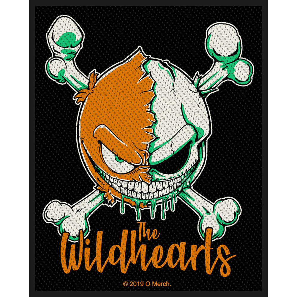 Billede af The Wildhearts Green Skull Tøjmærke
